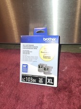 Brother Genuine LC103BK XL Black Ink Cartridge 2-Pack Value Pack LC1032PKS picture