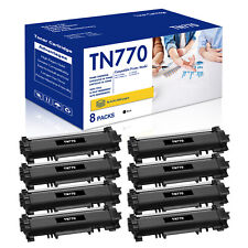 8PK TN770 for Brother TN-770 Super Hi Yield BLK Toner Cartridge HLL2370 MFCL2750 picture