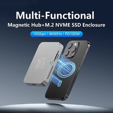 M.2 Magnetic NVME SSD Docking Station USB Hub 10Gbps 100WPD 4K60HZ SSD Enclosure picture