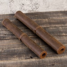 Leather Desk Pad Extra Large Non-Slip Desktop Computer Mat Coffee Rolled picture