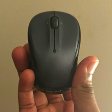 Logitech M185 Wireless Mouse Black USB Nano Receiver Used picture