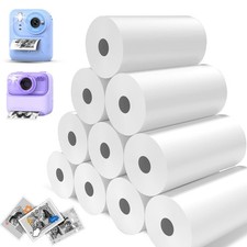 10 Rolls Kids Camera Instant Print Paper - BPA-Free Thermal Paper for Most Ch... picture