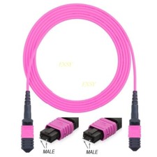 2m MPO Male To MPO Male 12 Fibers OM4 Type A Trunk Pre-terminated Cable Project picture