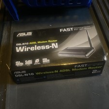 Asus DSL-N10 Wireless-n ADSL Modem Router NEW 5dbi 150 Mbps CD Free Setup picture