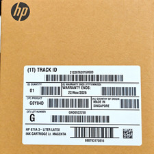 HP 871A 3-Liter Latex Ink Cartridge Light Magenta Genuine/Original G0Y84D picture