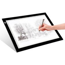 LitEnergy A4 LED Copy Board Light Tracing Box, Adjustable USB 01 - A4, BLACK picture