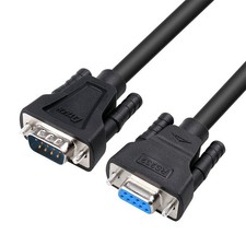 10ft Male to Female RS232 Serial Extension Cable 9 Pin Straight COM Port picture