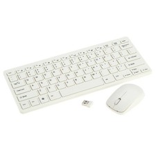 Wireless Keyboard & Mouse Combo for PC Laptop (White) picture