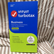 2024 Intuit Turbotax Business Partnerships Corporations Federal Windows USA picture