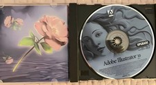Vintage Adobe Illustrator 10 Macintosh Install CD-ROM 2001 Disc w/ Key picture