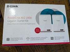 D-Link PowerLine DHP-701AV AV2 2000 Gigabit Starter Kit Ethernet Over Power Line picture