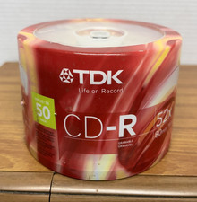 TDK CD-R Data 80 Minute 700 MB 52x 50 Pack Spindle Brand-NEW Sealed picture