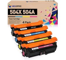 Compatible Toner Cartridge Replacement for HP 504X 504A CE250X CE251A CE252A ... picture