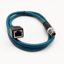 3.28ft M12 8 Pin to RJ45 Industrial Ethernet Cable, M12 8 Pin X Code Male to ... picture