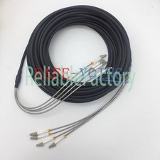 Outdoor Field Fiber Patch Cord LC to LC MM Multi-Mode 4 Strand Fiber Cable 40M picture