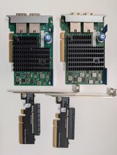 2x HPE 561FLR-T 10GbE Dual RJ45 Card + PCIe x8 FlexibleLOM Riser 701525-001 picture