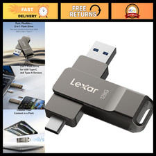 128GB Dual USB 3.2 Gen 1 Type-C Flash Drive, High-Speed Portable Storage, Titani picture