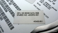 HP 449978-001 80GB 7,200 RPM 3 Gbps 3.5 in. SATA HDD 436242-002 ST380815AS picture