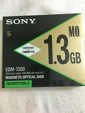 Sony EDM-1300 1.3GB,  Rewritable, Magneto Optical Disk - NEW Sealed - Lot of 5. picture