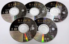 Riven: The Sequel to MYST for Windows 95/Mac OS from 1997. 5 CD-ROMs picture