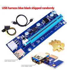 10x USB 3.0 PCI-E Express 1x To 16x Extender Riser Card Adapter Power 24pin ATX picture