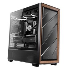 Flux Wood Mid-Tower E-ATX PC Case, 5 PWM Fans Included, Black FLUX picture