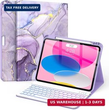 Soke for iPad (A16) 11th/10th Generation Case with Keyboard(2025/2022)-7 Color B picture