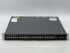 Cisco Catalyst WS-C3650-48PS-S V03 48-Port PoE+ 4X1G switch-No Power Cable picture