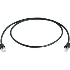 Telegärtner 100009137 RJ45 Network Cable, CAT 6A S/FTP Patch Cable 50.00m Black picture