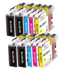 10 PK Premium Ink fits Brother LC203 Series MFC-J460DW MFC-J5720DW MFC-J4320DW picture