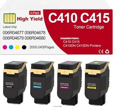 Toner Cartridge Set for Xerox VersaLink C410 C415 Printers 006R04677-006R04680 picture
