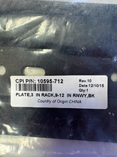 CPI 10595-712 3U 19in Rack-Mount Bracket 9-12in Depth 60 lb Black picture