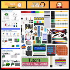 Ultimate Raspberry Pi Starter Kit - 223 Items, 128 Projects, 962-Page Guide, Pyt picture