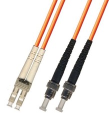 250M Multimode Duplex Fiber Optic Cable 50/125 LC ST Orange Patch Cable Network picture