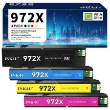 HP compatible 972X/972A  Ink Cartridge Set (Black, Yellow, Cyan, Magenta) picture