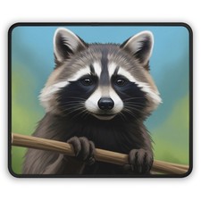 Cute Raccoon Dog Gaming Mouse Pad picture