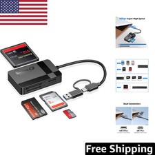 USB-C & USB 3.0 Card Reader - Multi-Slot Design for Seamless File Transfers picture