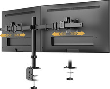 Dual Ultrawide Monitor Mount for 17-40'', up to 19.8Lbs/Arm picture
