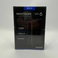 New NETGEAR Nighthawk RAX9 Dual Band WiFi 6 RAX9-100PAS AX1800 Wifi Router picture