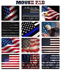 New Mousepad ~ American Flag USA Patriotic Mouse Pad Laptop Computer Gaming pads picture