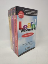 Vintage Set Of 3: Learn Microsoft Windows 95  VHS Video NEW - Sealed picture