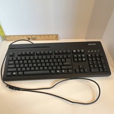ID TECH VersaKey 230 USB Wired Plug & Play Keyboard Black MagReader IDKA-234112B picture