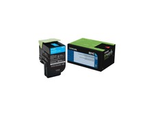 Lexmark (801C) Cyan Return Program Toner Cartridge (1 000 Yield) 80C10C0 picture