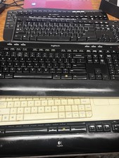 Lot Of (8) Logitech Wireless Keyboard No Dongle K520 K270 K400r K360 85 picture