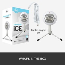Blue Snowball iCE Plug 'n Play USB Microphone for Recording, Streaming, Gaming picture
