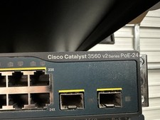 Cisco Catalyst 3560 24-Port Fast Ethernet PoE Switch P/N: WS-C3560V2-24PS-S picture