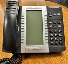 Mitel 5340e IP Phone VoIP Business Desk Phone 1 Line, Black/Silver picture