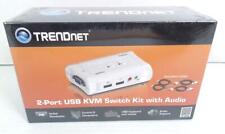 TRENDnet 2-Port USB KVM Switch Kit with AudioTK-209K and Cables NEW picture