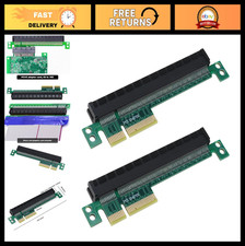 2PCS PCI-E 4X to 16X Riser Card Adapter - Male to Female Expansion Converter, Ex picture