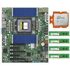 AMD EPYC Genoa 9334 QS CPU W/ Supermicro H13SSL-N Motherboard&64GB (16GB *4) RAM picture
